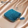 Bolsa de Almacenamiento de Joyería de Lujo Ligero con Cremallera y Borla, Bolsa para Joyería para Anillos, Colgantes, Pulseras, Bolsa Portátil para Almacenamiento de Joyería