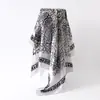 Lenço de Seda com Padrão Paisley Clássico Europeu e Americano para Mulheres, Lenço de Cabeça Versátil da Moda em Seda Sintética, Lenço Quadrado de 90cm, Atacado Transfronteiriço