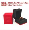 Caja de Pulsera de Terciopelo de Alta Gama al por Mayor, Caja de Joyería con Colgante Auspicioso Rojo, Caja de Joyería de Jade