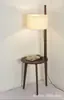 Luminária de Piso de Madeira Maciça Usada para Quarto Sala de Estar Designer Ajustável SantaTMM Estilo Wabi-Sabi Atmosfera Retrô Luminária de Mesa