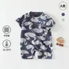 Roupas de Bebê Estilo Japonês, Algodão de Bambu, Estilo Fino de Verão, Macacão Curto para Recém-Nascido Classe A, Macacão Unissex para Bebê