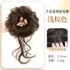 Peruca Coque Estilo Despojado para Mulheres com Elásticos de Cabelo, Acessório de Cabelo Bigode de Dragão, Acessório de Cabelo Naturalmente Volumoso, Elástico de Cabelo com Bigode de Dragão para Cachear