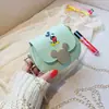 Bolsa Infantil Estilo Coreano Nueva Llegada Primavera y Verano 2020 Bolsa de PU con Estampado de Dibujos Animados Lindos Accesorios de Color Sólido de Moda para Niñas Bolso Cruzado