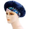 2026 Nuevo Gorro de Dormir de Satén Amazon con Ala Ancha Estilo Étnico Estampado Gorro de Cúpula para Mujer Tejido Elástico Gorro de Punto