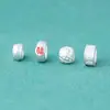 S925 Plata Esterlina Galvanizada Cuentas de Rueda Espaciador de Bendición Pequeñas Cuentas de Plata de Margarita DIY Pulsera de Cristal Cuerda de Mano Accesorios de Plata