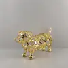 Lujo Accesible Europeo Dorado Calado León Caballo Elefante Animal Escultura Adornos Sala de Estar Entrada Decoración Suave Accesorios para el Hogar