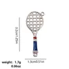 Rackets de pluma de fútbol creativo accesorios de llavero de voleibol accesorios de bricolaje
