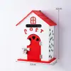Muebles para el Hogar Estilo Pastoral Buzón de Guardería Buzón de Mensajes Buzón de Madera Buzón de Sugerencias Decoraciones de Casitas de Madera Pequeñas