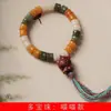 Pulsera colorida hecha a mano con cuentas talladas de raíz de Bodhi para hombres y mujeres, joyería, decoraciones lindas, fabricantes de juegos al por mayor
