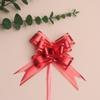 30# flor de gasa de nieve mate lazo flor metálica horneado empaque de regalo decoración de boda flor de cinta