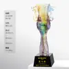 Nuevo Trofeo de Vidrio Antiguo Personalizado Competencia Reunión Anual de la Empresa Trofeo de Ventas Empresa Empresarial Empleados Destacados