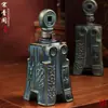 Botella de Vino Vacía Cerámica Vintage 0.5kg Imitación Bronce Petaca Adornos Decorativos 0.5kg Hogar Caja de Regalo Creativa Cristalería para Licores