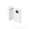 Carregador Portátil Digital com Tela Redonda 22.5W com Cabo Embutido, Capacidade de 10.000mAh, 20.000mAh, 30.000mAh, 50.000mAh, 80.000mAh