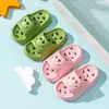 Pantuflas de Baño para Niños para Verano, Antideslizantes, Huecas, Drenaje de Agua, Resistentes al Olor, Uso en Interiores en Casa, Sandalias de Suela Suave para Niños y Niñas