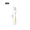 Talheres Ocidentais de Aço Inoxidável Amazon Star Diamond Tijolo Estrela Espessado Faca de Bife, Garfo, Colher Garfo de Chá Conjunto de Quatro Peças