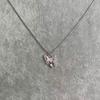 Colar de borboleta super fada de cor fantasma Ins Nicho de alta qualidade Flash Diamond Clavícula Corrente Luz Luxo Estilo Frio Elegante Doce Colar