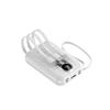 Novo Modelo com Cabo Embutido Power Bank 22.5W Carregamento Super Rápido Bidirecional Grande Capacidade Fonte de Alimentação Móvel Logotipo para Presente Carregamento Rápido