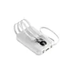 Carga Rápida Transfronteriza 20000 mAh Viene con Cable, Gran Capacidad 10,000 Pantalla Digital Power Bank, Fuente de Alimentación Móvil Portátil y Compacta