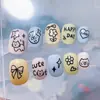 Pegatina de Uñas Graffiti de Dibujos Animados 3D Impermeable Adhesiva Linda Cachorro Gato Pintado a Mano Pegatina para Uñas Joyería DH