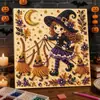 Pintura de Diamante Pérola Série Halloween 5D5D5d DIY Manual Ponto de Diamante Pintura Decorativa Venda por Atacado para Comércio Exterior, Pedido Mínimo 2 Peças