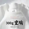 Camiseta de Manga Corta de Algodón Puro de Peso Pesado Multicolor Nueva para Mujer, Top Holgado de Cuello Redondo, Camiseta Básica Unisex, Camiseta Versátil Adelgazante