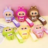 Cartera pequeña Labubu para niños de silicona, pequeño regalo, llavero, colgante, lindo regalito para máquina de garra, en stock
