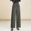 Pantalones Acampanados Populares de Venta Caliente, Nuevos para Otoño 2026, Pantalones Curvos de Cintura Alta, Pantalones Casuales de Pierna Recta tipo Globo para Mujer