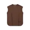 Comércio exterior transfronteiriço, vestuário masculino, colete camiseta regata de piquet pesado 220g, modelagem solta, colete esportivo moderno estilo japonês
