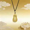Collar Colgante de Aleación Estilo Chino de Moda Buda Guanyin Llama para Hombres y Mujeres, Regalo para Transmisión en Vivo, Colgante Decorativo, Fabricante