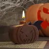 Molde de Silicona para Velas de Yeso Aromaterapia Serie de Halloween Calabaza Fantasma Murciélago Ataúd Telaraña de Resina DIY