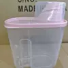 Pote de Grãos Lanches de Cozinha Nozes Especiarias Grãos Pote à Prova de Umidade e Insetos Alimentos Caixa de Armazenamento Transparente de Plástico
