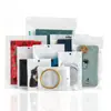 Filme Perolado Branco Saco Ziplock Yin e Yang Capa para Celular Saco para Embalagem de Joias Saco Selado para Cabo de Dados Saco Perolado Transparente
