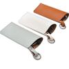 Estuche para gafas de cuero sintético con diseño transfronterizo, bolsa para guardar gafas de sol, bolsa de cuero para gafas, se puede colgar.