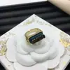 Anillo Ajustable Dior/Dior Best-Seller Transfronterizo Letra Cd para Mujer, Anillo Abierto de Latón Vintage Abeja Lujo Ligero Europeo y Americano