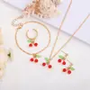 Set de Joyería Transfronterizo Europeo y Americano Collar, Femenino, Gama Alta, Lujo Accesible Pendientes, Anillos, Accesorios Geométricos de Diamante