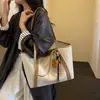 Bolsa tote única e estilosa para mulheres, nova bolsa de ombro e debaixo do braço de grande capacidade vintage, bolsa de mão para o dia a dia