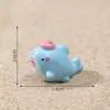 Miniaturas de tiburones lindos para terrarios, paisajismo de acuarios oceánicos, decoraciones DIY y accesorios