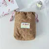Nueva Bolsa de Almacenamiento Simple de Algodón Acolchado, Bolsa Portátil con Cordón, Bolsa de Almacenamiento para Cámara Anti-Caídas y Anti-Rayaduras, Bolsa Pequeña para Artículos de Tocador