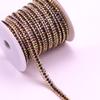 Nueva Cadena de Garras de Diamante Multicolor de Tres Filas Cadena de Pedrería Densa Galvanizada Cadena de Pedrería Versátil Cadena de Pedrería Cosida a Mano para Bricolaje Joyería