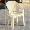 Silla de plástico para el hogar, engrosada, para restaurante, mesa de comedor, silla de comedor nórdica, para sentarse mucho tiempo, taburete moderno minimalista, silla con respaldo, taburete de plástico