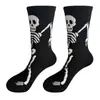 Comércio Exterior Transfronteiriço Amazon Meias de Halloween novas de aranha até o meio da panturrilha, meias casuais esportivas da moda com caveira, fantasma e garra para homens e mulheres
