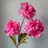 Arranjo de flores de peônia estilo chinês, 3 peças, estilo Chanel, flores de casamento de alta qualidade, decoração de sala de estar, paisagismo externo