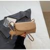 Bolso de Cuero Suave de Alta Calidad con Patrón de Lichi para Mujer, Nuevo Bolso de Hombro/Axila de Moda 2026, Bolso Cruzado a la Moda
