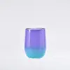 Taza Termo Forma de U de Acero Inoxidable 304 de Doble Capa al Vacío para Huevo de 12 oz con Color Degradado, Taza de Café