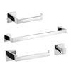 Estante de Almacenamiento de Acero Inoxidable Herrajes para Baño Portarrollos de Papel Toalla Barra para Toallas de Hotel Colgante para Toallas de Tubo Cuadrado Juego de Toallero