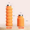[Exclusivo para Miembros] Comercio Transfronterizo de Amazon Taza Plegable de Silicona Botella de Agua Fitness Botella de Agua Portátil Exterior