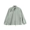 Chaqueta Polar para Exterior de Otoño e Invierno con LOGO Personalizado para Hombre, Color Sólido, Cuello Vertical, Chaqueta Polar para Mujer Cortavientos Cálida