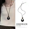 Girasol Ouni Mismo Estilo Collar de Corazón Cadena Larga de Sudadera Plata Ins Accesorios Simples Coreanos Apilamiento de Alta Gama