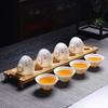 Caixa de presente sebo jade porcelana xícara doméstica branca porcelana xícara de chá xícara de chá kung fu pequena tigela de chá conjunto de chá personalizado