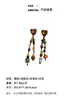 Pendientes de plata de ley s925 estilo vacacional tejido con concha y piedra natural de Qingdao Daimeishu, aretes largos para mujer, en stock